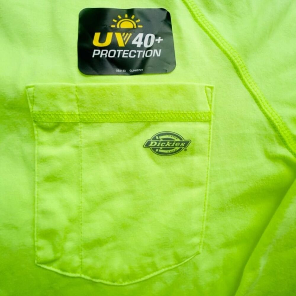 Dickies Men's Green and Yellow Hoodie - Picture 6 of 8